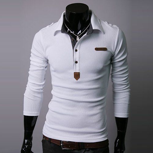 Camisa Polo Branca - Slin Fit