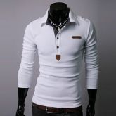 Camisa Polo Branca - Slin Fit
